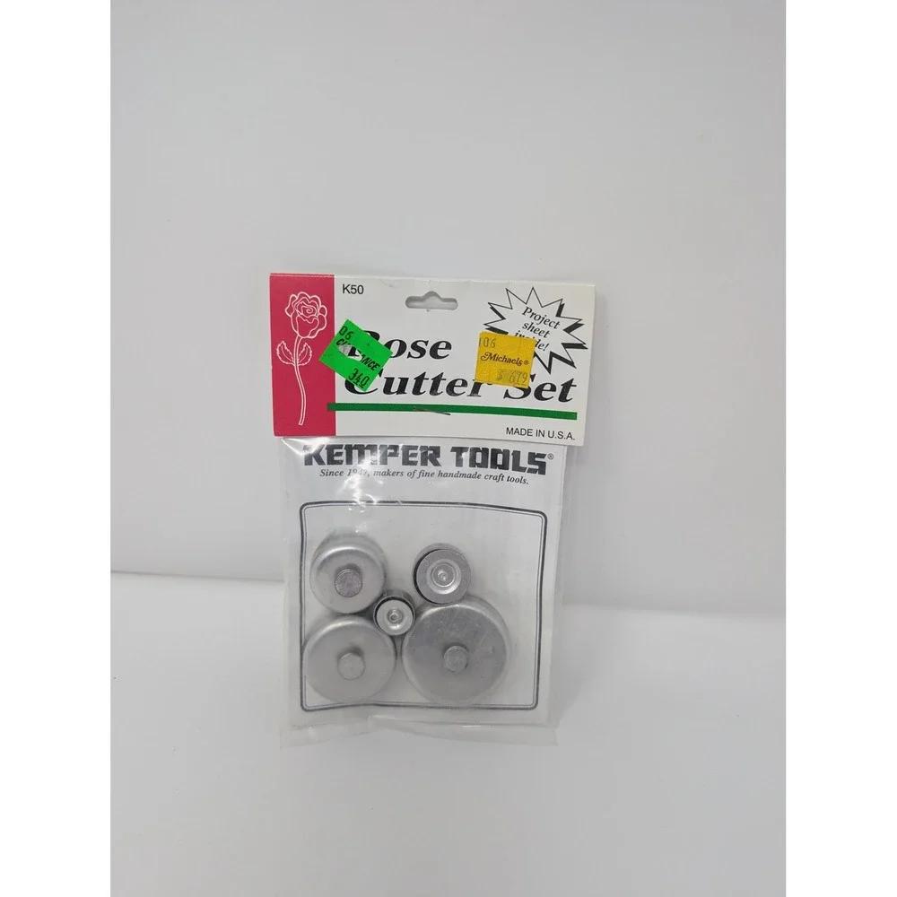 Kemper Tools Rose Cutter Set K50 5 Piece Round Plunger‎ Cutters for Clay & Dough